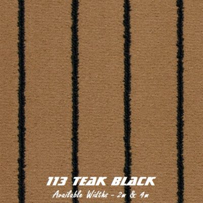 Marine Carpet TEAK BLACK - 2 Meter Wide