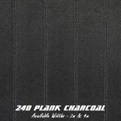 Marine Carpet PLANK CHARCOAL - 2 Meter Wide